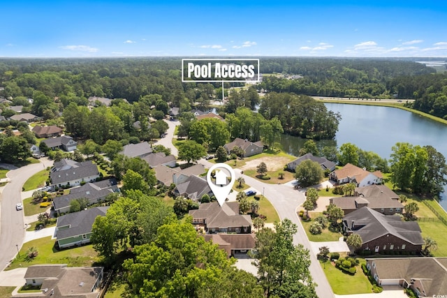 2567 Lake Vista Dr, Little River, SC 29566 - aerial perspective of suburban area with a nearby body of water and a forest