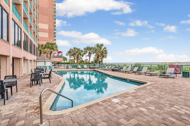 2207 S Ocean Blvd Unit 1517, Myrtle Beach, SC 29577 - community pool with a patio area