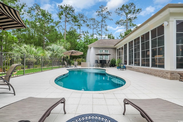 81 Cascade Dr, Murrells Inlet, SC 29576 - view of swimming pool with a patio area
