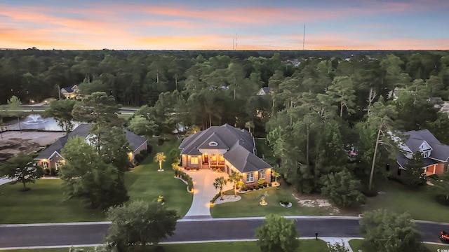 81 Cascade Dr, Murrells Inlet, SC 29576 - aerial view at dusk of a forest view