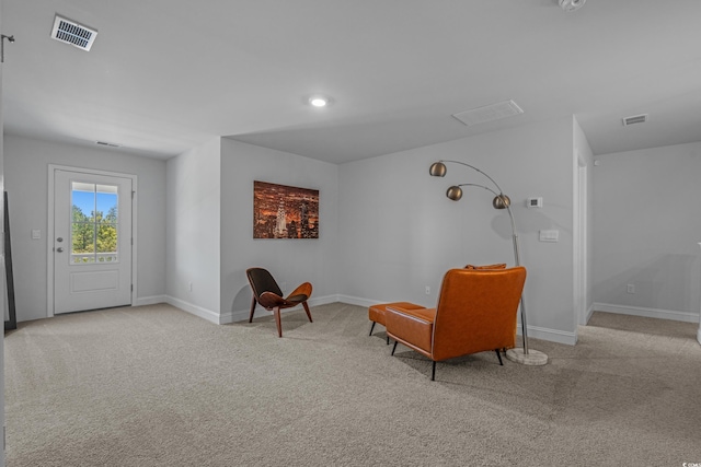 1168 Baker Creek Loop, Myrtle Beach, SC 29579 - living area featuring carpet floors, baseboards, and recessed lighting