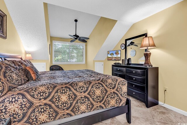 201 Westleton Dr Unit 10-I, Myrtle Beach, SC 29572 - bedroom with lofted ceiling and baseboards
