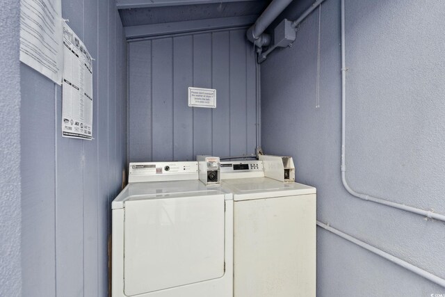 5409 N Ocean Blvd Unit 106/7 108, North Myrtle Beach, SC 29582 - community laundry featuring washer and clothes dryer