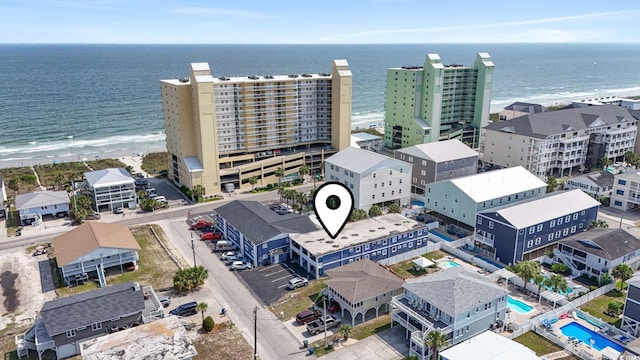 5409 N Ocean Blvd Unit 106/7 108, North Myrtle Beach, SC 29582 - bird's eye view of expansive beach and a pool