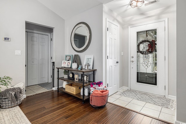 7007 Blade Beak Ln, Myrtle Beach, SC 29588 - entrance foyer with tile patterned flooring, lofted ceiling, and baseboards