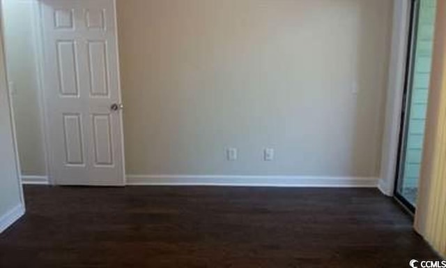 411 Cambridge Cir Unit D5, Murrells Inlet, SC 29576 - unfurnished room featuring baseboards and dark wood finished floors