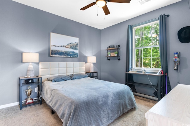1298 River Oaks Dr Unit 5-I, Myrtle Beach, SC 29579 - bedroom featuring carpet, a ceiling fan, and baseboards