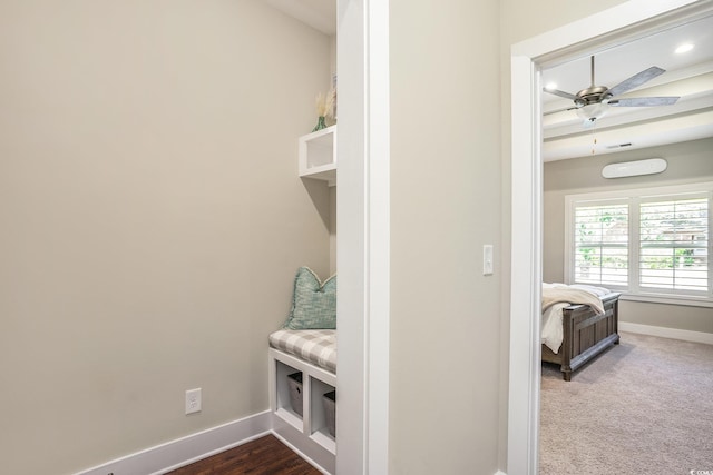 769 Country Club Dr, Pawleys Island, SC 29585 - mudroom with baseboards, a ceiling fan, and recessed lighting