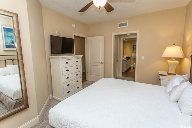 100 N Beach Blvd Unit 1511, North Myrtle Beach, SC 29582 - bedroom with baseboards, a ceiling fan, and carpet flooring
