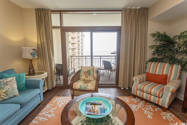 100 N Beach Blvd Unit 1511, North Myrtle Beach, SC 29582 - living area featuring wood finished floors