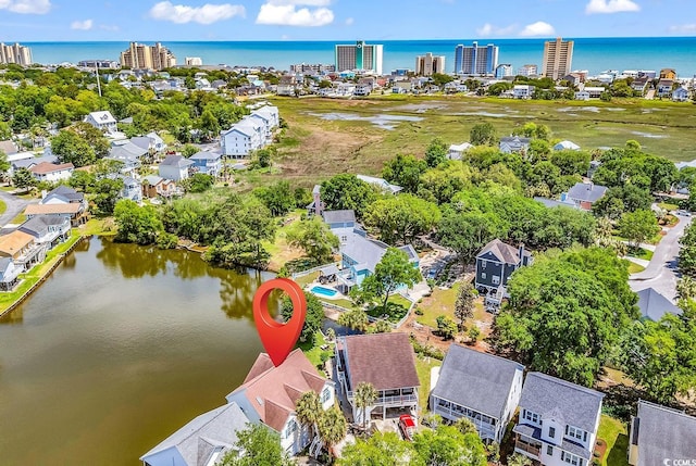 521 Bay Dr, Garden City Beach, SC 29576 - aerial perspective of suburban area with a nearby body of water