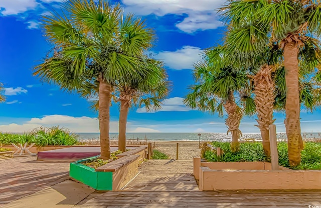 1207 Ocean Blvd S Unit 20802, Myrtle Beach, SC 29577 - view of community featuring view of water and beach