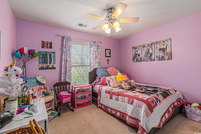 117 Butkus Dr Unit 6, Myrtle Beach, SC 29588 - carpeted bedroom featuring a ceiling fan