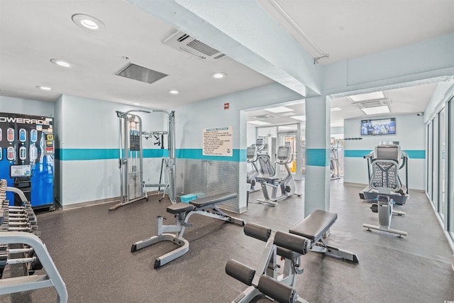 2801 S Ocean Blvd Unit 941, North Myrtle Beach, SC 29582 - gym with recessed lighting