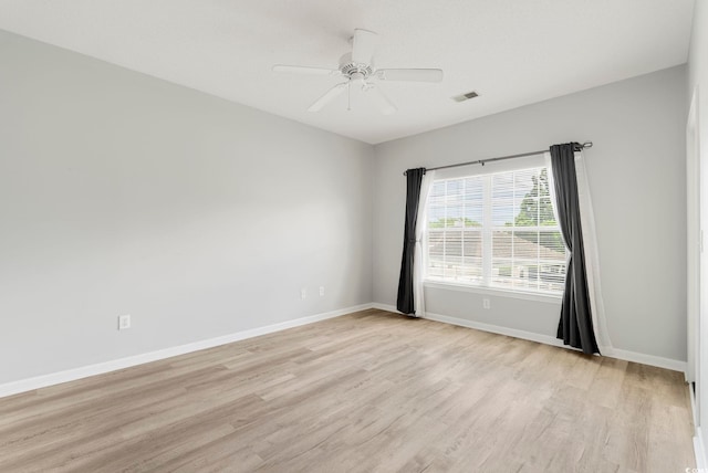 4430-G Montrose Ln Unit G, Myrtle Beach, SC 29579 - unfurnished room with light wood finished floors, baseboards, and a ceiling fan