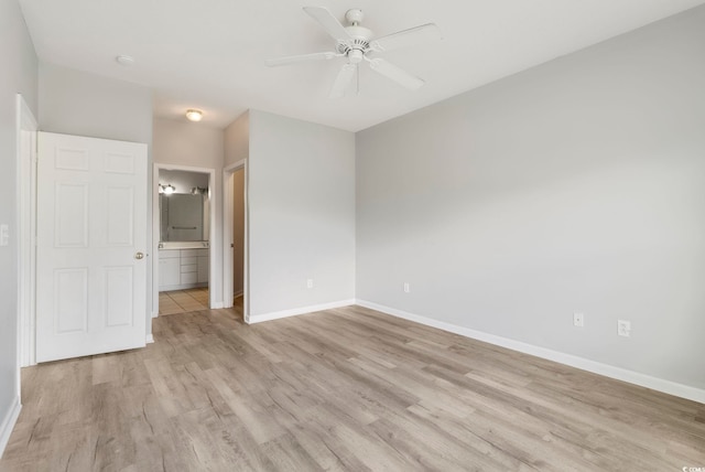 4430-G Montrose Ln Unit G, Myrtle Beach, SC 29579 - unfurnished bedroom with light wood-style floors, baseboards, and ensuite bath