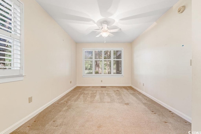159-1 Weehawka Way Unit 159-1, Pawleys Island, SC 29585 - spare room with a ceiling fan, carpet floors, a smoke detector, and baseboards