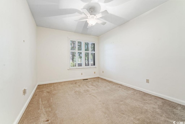 159-1 Weehawka Way Unit 159-1, Pawleys Island, SC 29585 - empty room with carpet, a ceiling fan, baseboards, and vaulted ceiling