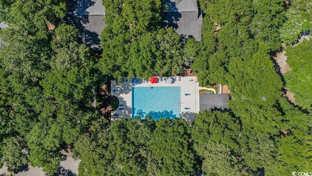 159-1 Weehawka Way Unit 159-1, Pawleys Island, SC 29585 - aerial view of a pool