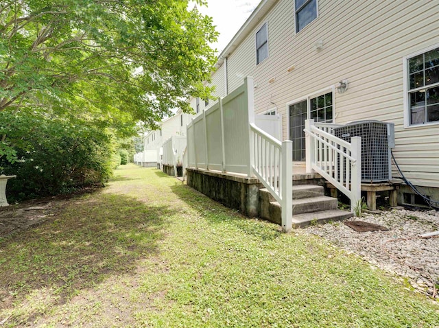 702 Beach Walk Pl Unit 702, Myrtle Beach, SC 29577 - view of grassy yard featuring central AC unit
