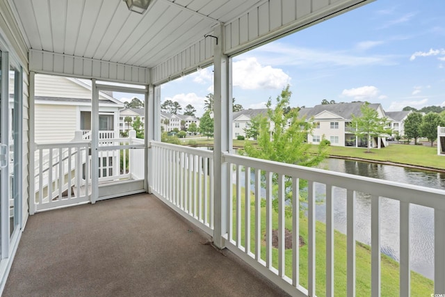 4924 Pond Shoals Ct Unit 201, Myrtle Beach, SC 29579 - balcony featuring a water view and a residential view