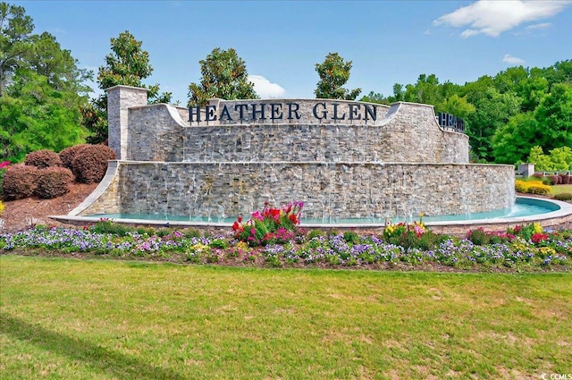 1631 Hepburn Dr, Little River, SC 29566 - community / neighborhood sign with a lawn