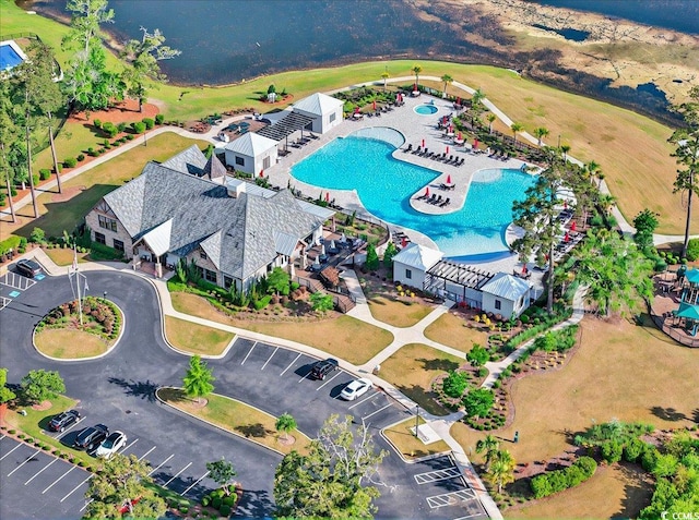 1631 Hepburn Dr, Little River, SC 29566 - aerial view of a pool area