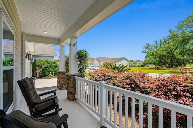 450 Oaklanding Ln, Murrells Inlet, SC 29576 - porch featuring a residential view