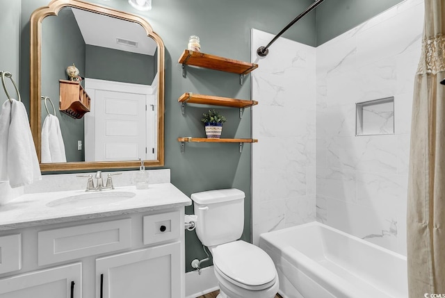 103 Pigeon Forge Ct, Murrells Inlet, SC 29576 - full bathroom featuring vanity and shower / bath combo with shower curtain