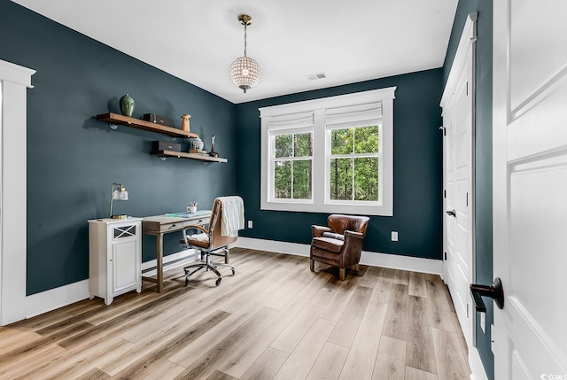 103 Pigeon Forge Ct, Murrells Inlet, SC 29576 - office area with light wood-style floors and baseboards