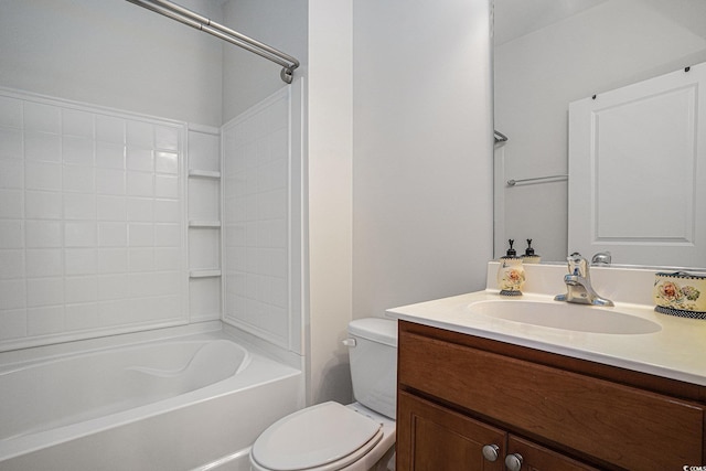 6253 Catalina Dr Unit 1523, North Myrtle Beach, SC 29582 - bathroom with vanity, toilet, and shower / washtub combination