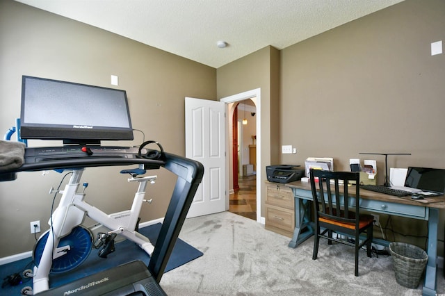 5718 Herring Gull Cir N, Myrtle Beach, SC 29582 - office area with carpet and a textured ceiling