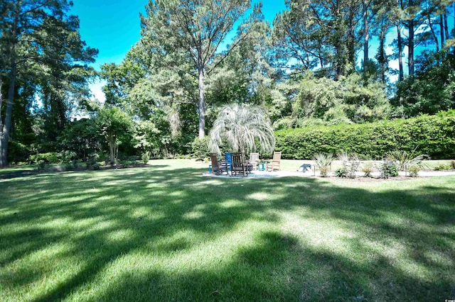 5718 Herring Gull Cir N, Myrtle Beach, SC 29582 - view of grassy yard with a patio area