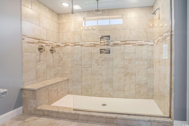 2004 Potomac Ct, Myrtle Beach, SC 29579 - bathroom with tiled shower and baseboards