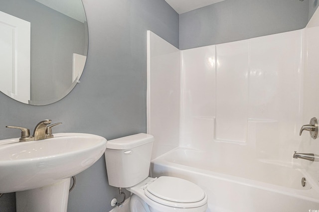 2004 Potomac Ct, Myrtle Beach, SC 29579 - bathroom featuring toilet, tub / shower combination, and a sink