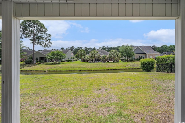 2004 Potomac Ct, Myrtle Beach, SC 29579 - view of green lawn featuring a water view and a residential view