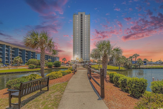 5905 S Kings Hwy Unit 605, Myrtle Beach, SC 29575 - view of community featuring a water view