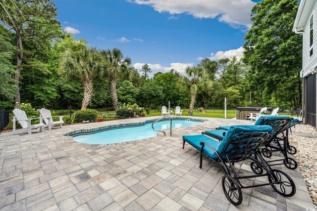 113 Trotter Trl, Georgetown, SC 29440 - view of pool featuring a patio area and view of scattered trees