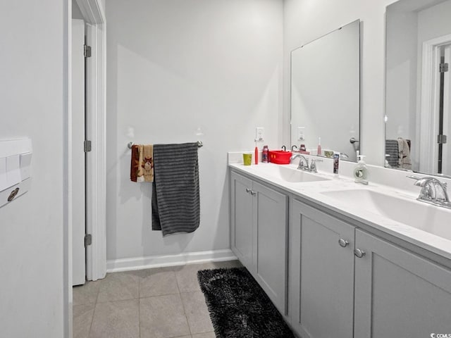 2230 Ainsley Dr, Little River, SC 29566 - bathroom featuring double vanity and tile patterned flooring