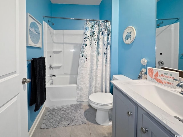 2230 Ainsley Dr, Little River, SC 29566 - bathroom featuring vanity, shower / bath combination with curtain, and tile patterned flooring