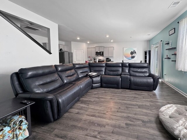 2230 Ainsley Dr, Little River, SC 29566 - living area featuring recessed lighting and wood finished floors