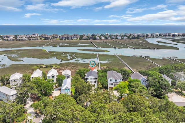 92 High Hammock Way, Pawleys Island, SC 29585 - aerial view of residential area with a nearby body of water