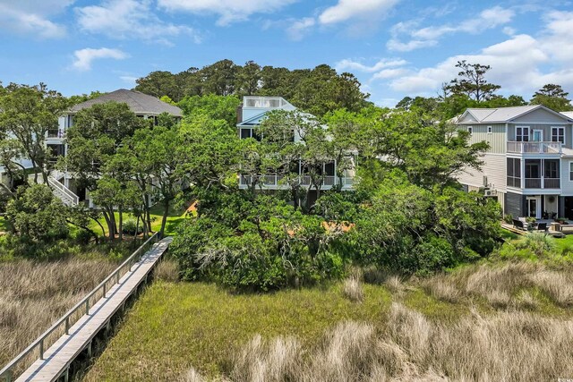 92 High Hammock Way, Pawleys Island, SC 29585 - rear view of property featuring view of scattered trees