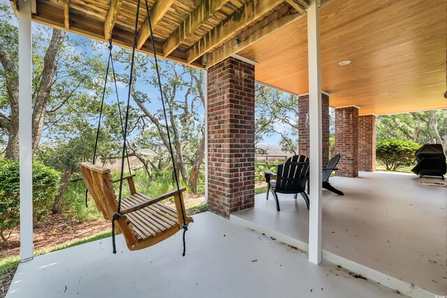92 High Hammock Way, Pawleys Island, SC 29585 - view of patio / terrace featuring a grill