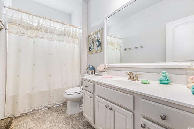 364 Palm Lakes Blvd, Little River, SC 29566 - bathroom featuring vanity, toilet, and curtained shower