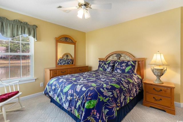 4280 Santolina Way Unit C, Murrells Inlet, SC 29576 - bedroom with carpet, baseboards, and a ceiling fan