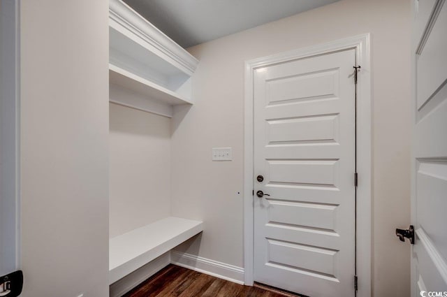 142 Temple Dr, Aynor, SC 29511 - mudroom featuring dark wood-style flooring and baseboards
