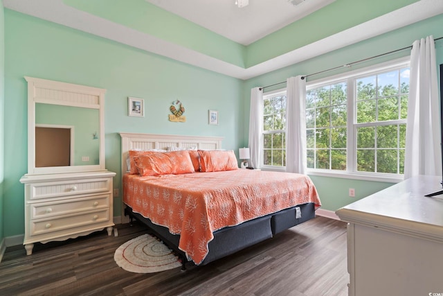 5801 Oyster Catcher Dr Unit 332, North Myrtle Beach, SC 29582 - bedroom featuring dark wood-type flooring and baseboards