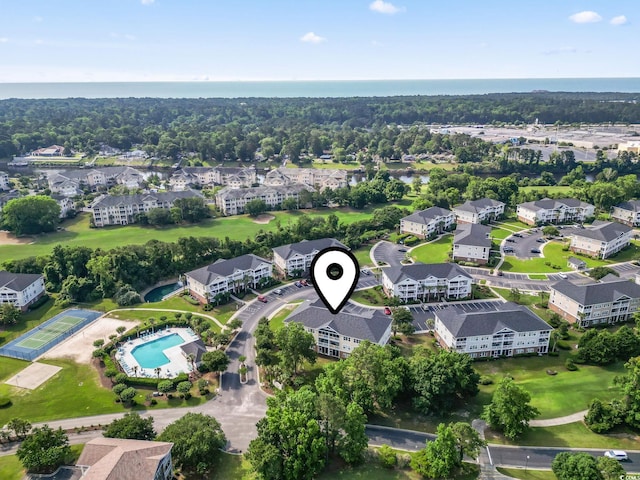5801 Oyster Catcher Dr Unit 332, North Myrtle Beach, SC 29582 - bird's eye view of a pool