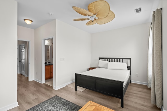 861 Murray Ave, Myrtle Beach, SC 29577 - bedroom with wood finished floors, baseboards, and ceiling fan